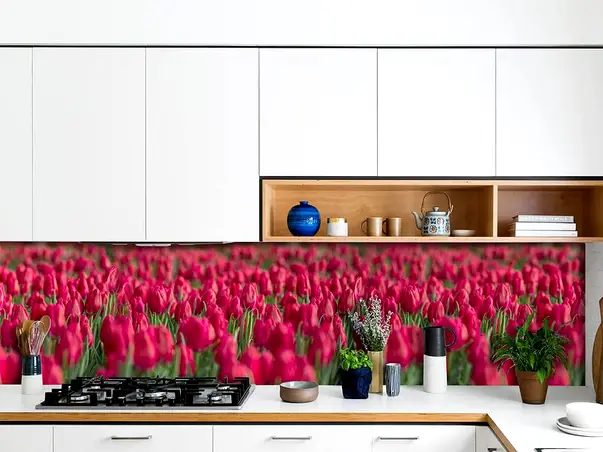 autocolant decorativ lalele rosii