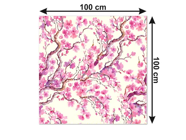 autocolant decorativ mobila model floral oriental roz 5