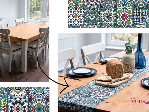 autocolant decorativ model geometric colorat