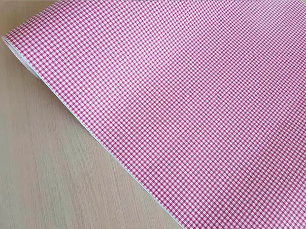 autocolant decorativ patrate roz vichy