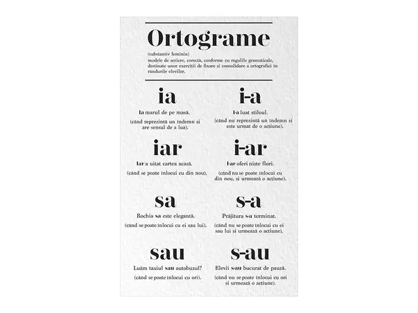 autocolant educational educativ ortograme vld21 60cm 90cm simulare