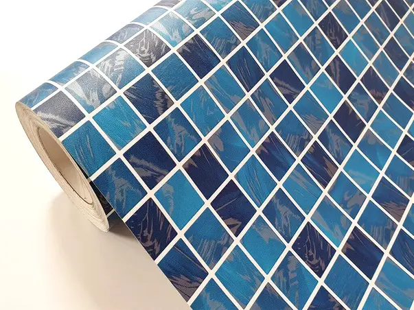 autocolant faianta albastra