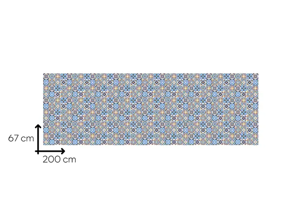 autocolant faianta decorativa karin folina albastru mozaic arabesc rola 67x200cm s4