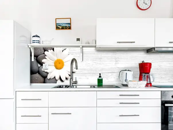 autocolant faianta decorativa margareta folina lemn gri rola s2