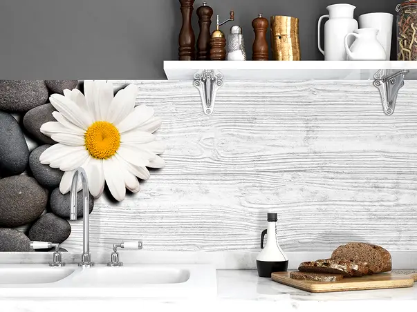 autocolant faianta decorativa margareta folina lemn gri rola s3