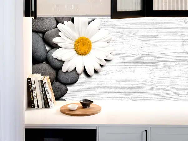 autocolant faianta decorativa margareta folina lemn gri rola s6