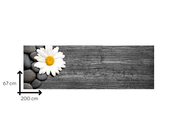 autocolant faianta decorativa margareta folina lemn negru rola s7