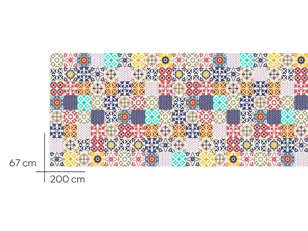 autocolant faianta decorativa multicolor fredy afp09 folina rola 67x200cm s1