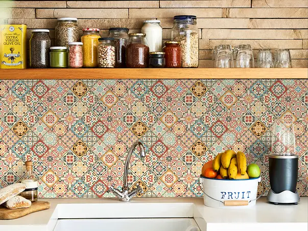 autocolant faianta decorativa sole folina bej rola 67x200cm s0