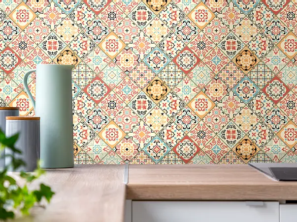 autocolant faianta decorativa sole folina bej rola 67x200cm s3