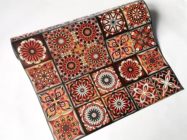 autocolant faianta folina maro aspect mat 60 200 cm 2434