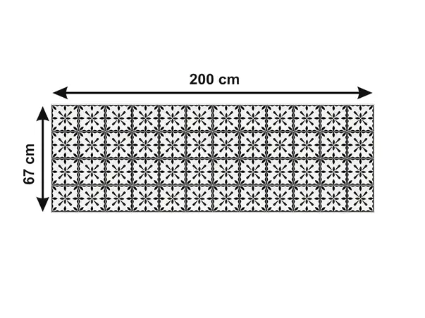 autocolant faianta iona folina model negru 8010 x1