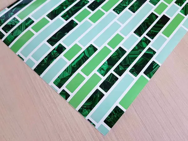 autocolant faianta mozaic verde shelly