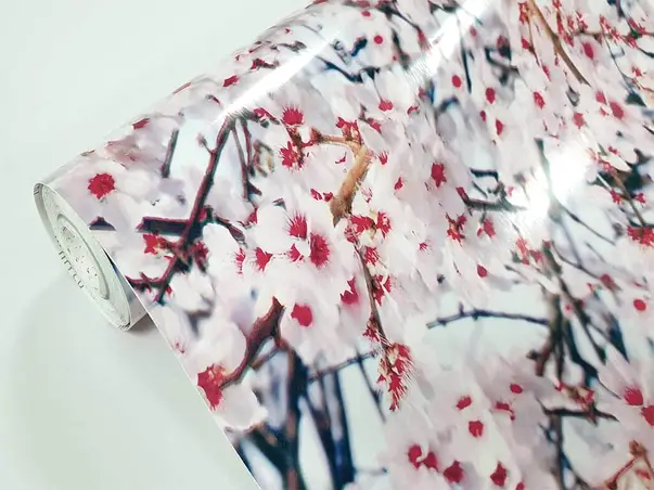 autocolant flori roz bloom