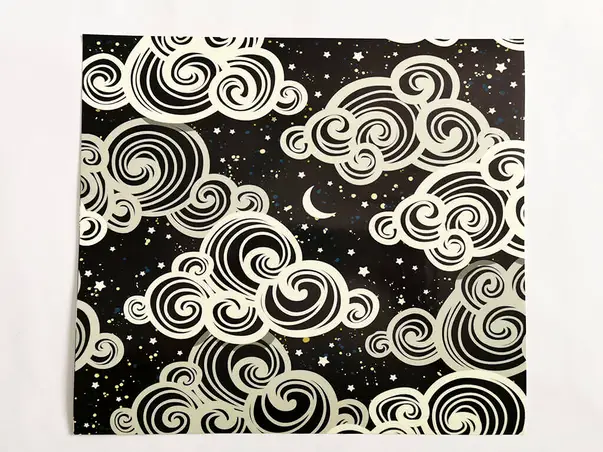 autocolant fosforescent folina model nori