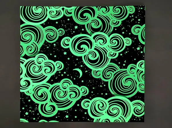 autocolant fosforescent model nori