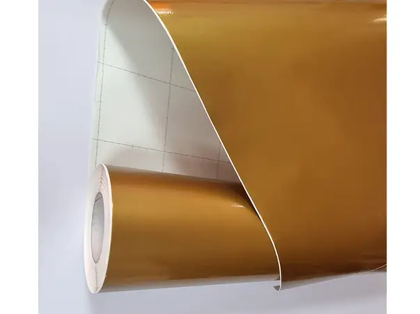 autocolant galben mustar cu efect metalic