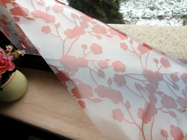 autocolant geam model rosu elma