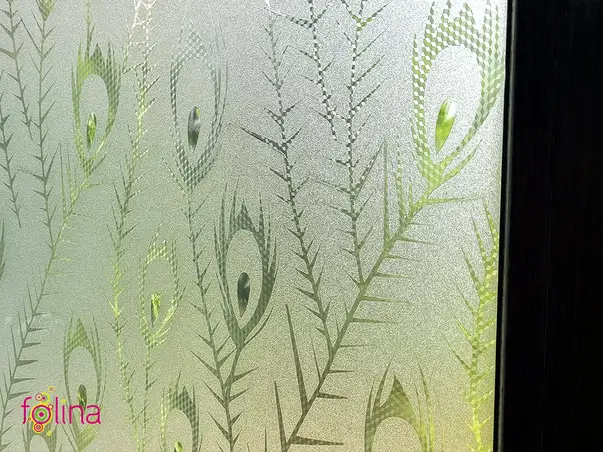 autocolant geam sablare cu model clasic elegant