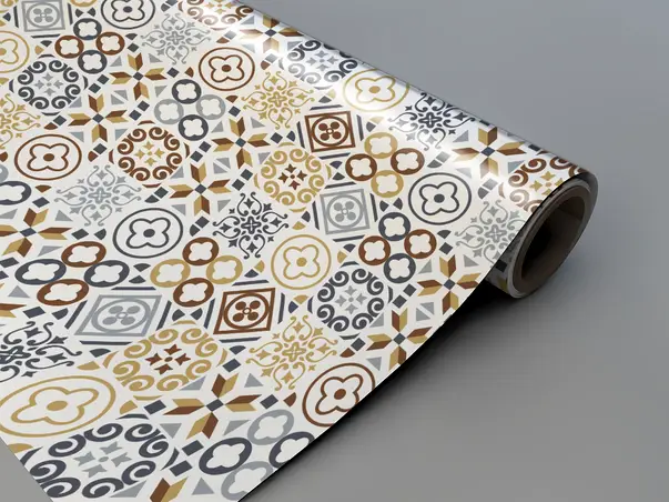 autocolant gresie si podele folina model mozaic roca 120cm latime s6