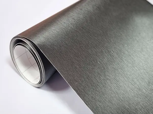 autocolant gri antracit metalic brushed