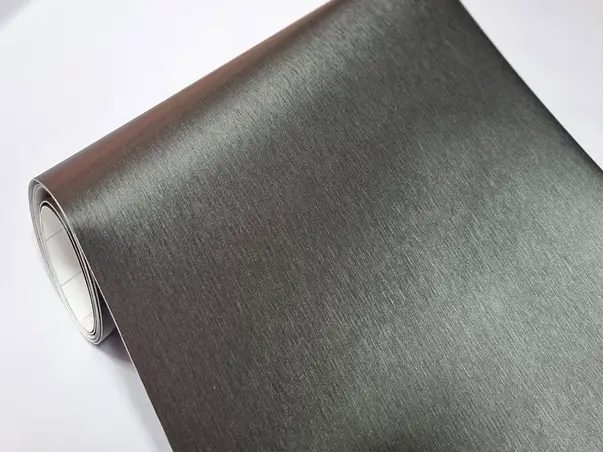 autocolant gri sobolan metalic brushed
