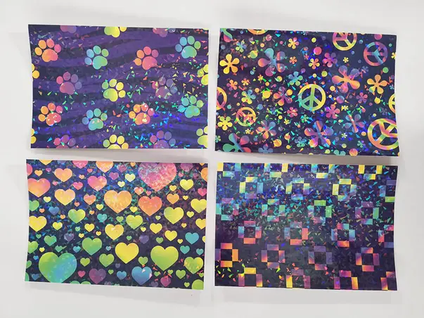 autocolant holografic a4 folina