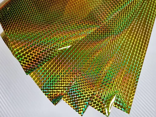 autocolant holograma aurie