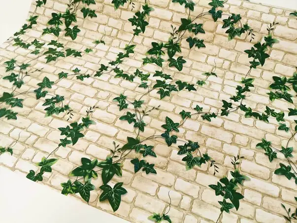 autocolant imitatie caramida cu iedera