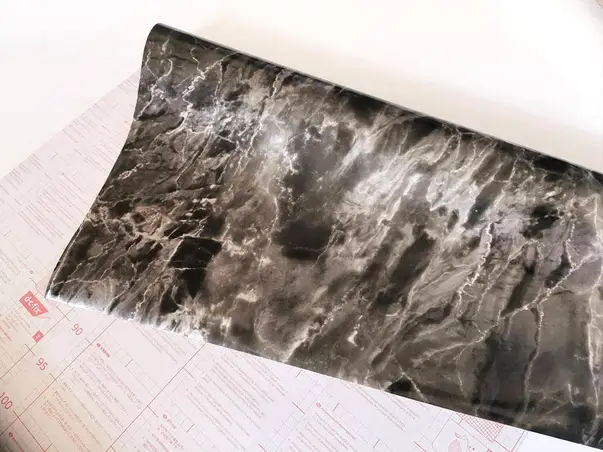 autocolant imitatie marmura neagra