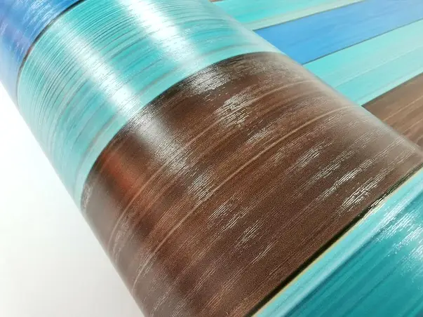 autocolant lemn albastru elif