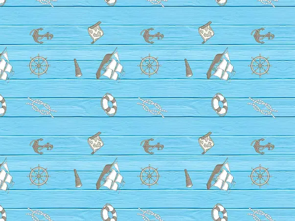 autocolant lemn bleu folina decor marin