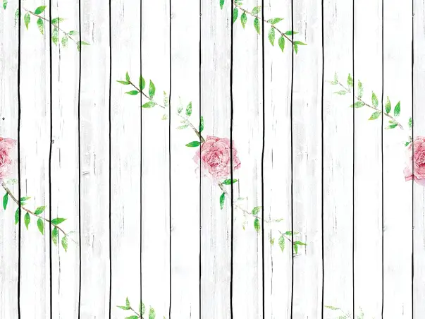 autocolant lemn gri dalila cu motive florale 130 cm latime