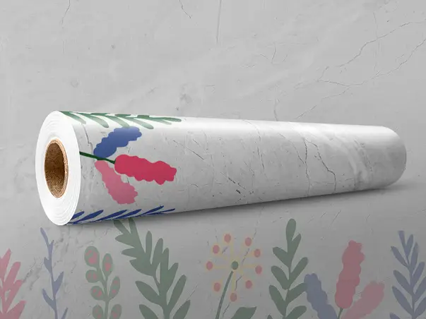 autocolant marmura gri ornamente florale x2