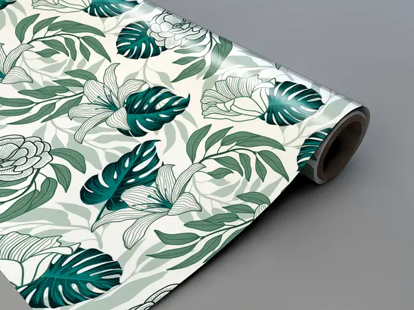 autocolant masa model frunze tropicale 6 8136