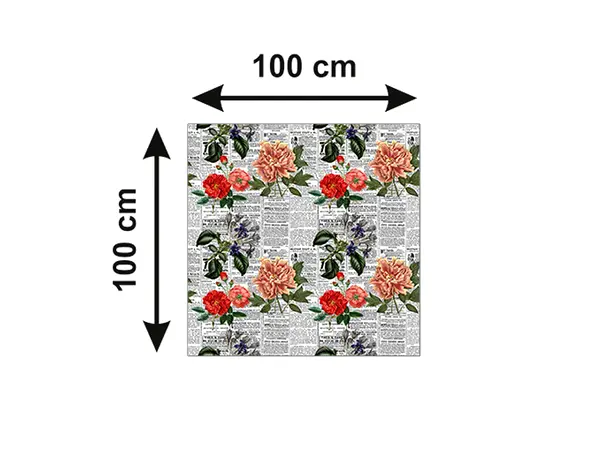 autocolant masa model ziare cu flori v10 5 321065