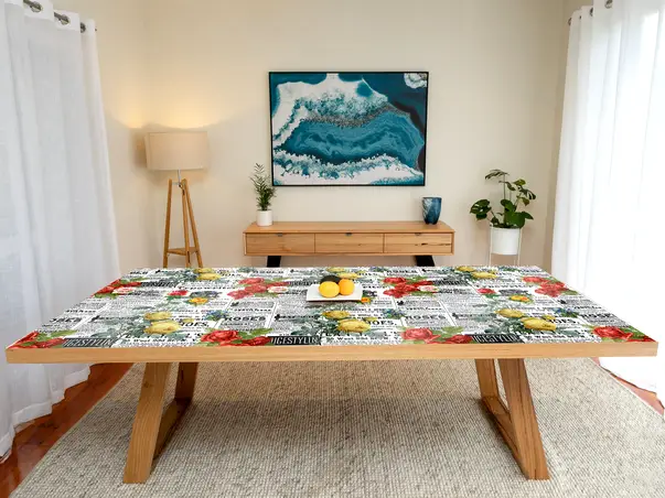 autocolant masa model ziare cu flori v11 3 7358