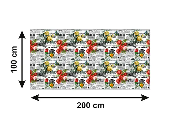 autocolant masa model ziare cu flori v11 5 911429