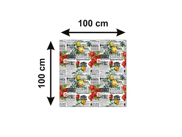 autocolant masa model ziare cu flori v11 5 91429