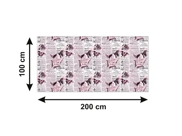 autocolant masa model ziare cu flori v2 5 42176