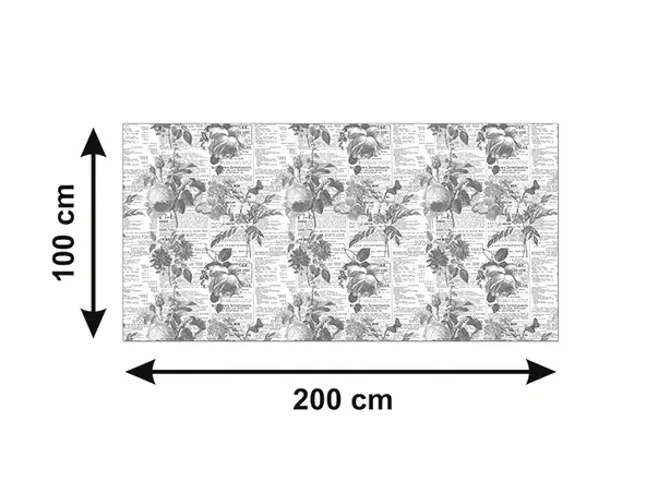 autocolant masa model ziare cu flori v3 5 25336