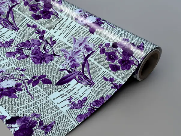 autocolant masa model ziare cu flori v4 6 3669