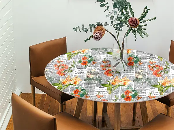 autocolant masa model ziare cu flori v6 4 2819