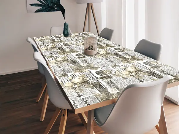 autocolant masa model ziare cu flori v8 2 8029