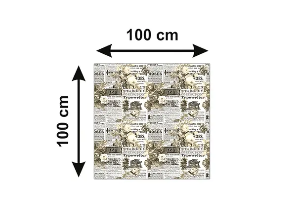 autocolant masa model ziare cu flori v8 5 43132