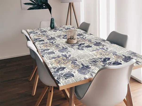 autocolant masa model ziare cu flori v9 2 4203