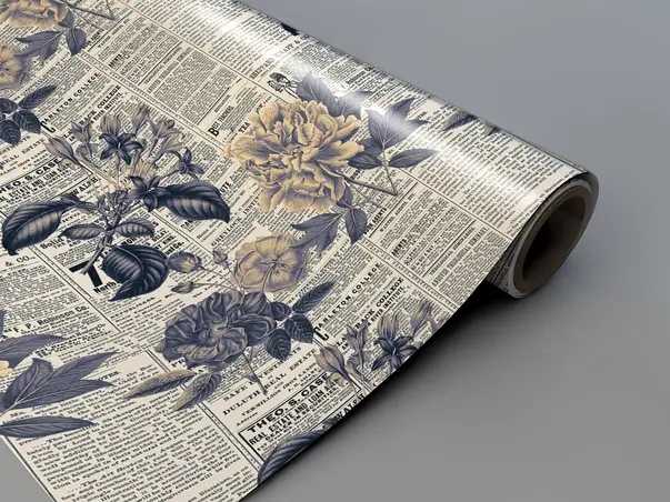 autocolant masa model ziare cu flori v9 6 1955