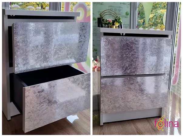 autocolant metalic argintiu