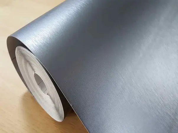 autocolant metalic gri antracit Platino brushed