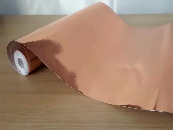 autocolant metalic rose gold lucios